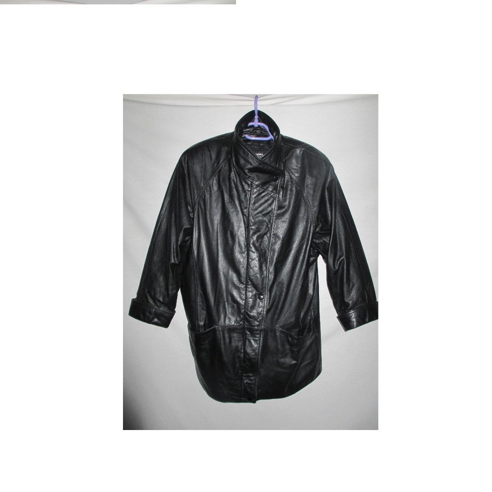 JACKET COAT LEATHER WOMEN THERMAL INSULATION M